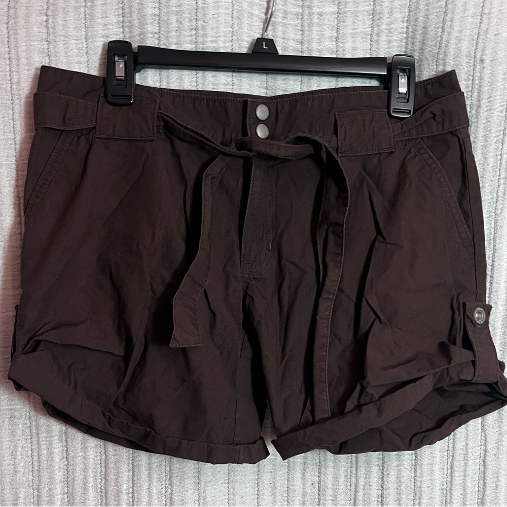 GAP Women's Dark Brown Tie-Waist Shorts